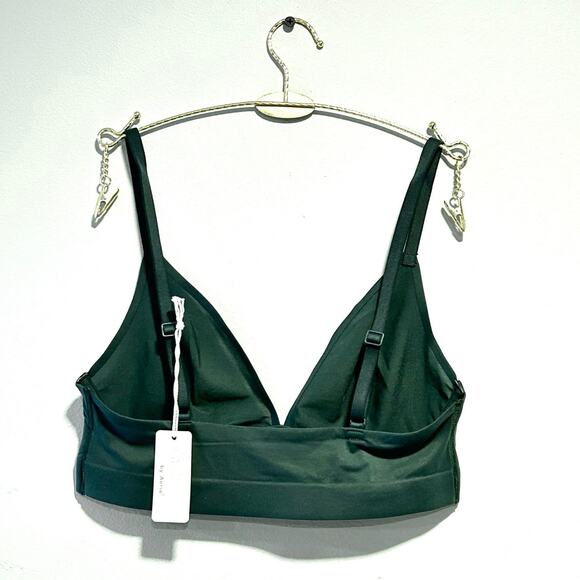 NWT SMOOTHEZ By Aerie Mesh Unlined Bralette Olive Green Size Small - Picture 6 of 9
